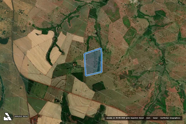 Imagem de satélite de FAZENDA CASINHAS - 13.250 em União de Minas - MG