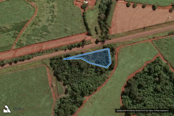Imagem de satélite de Sítio Quebra Cúia - GLEBA 3 em Santa Cruz das Palmeiras - SP