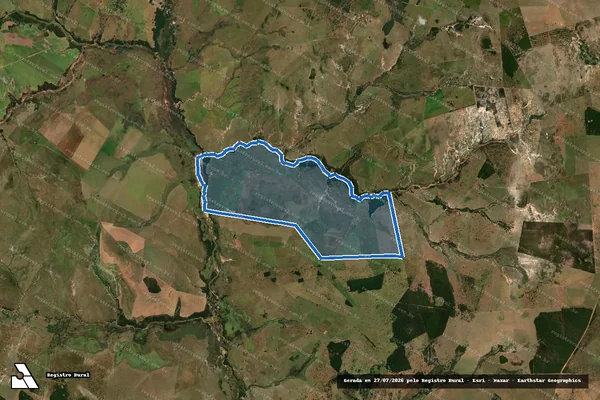 Imagem de satélite de Fazenda Angelita - Fazenda Angelita I em Paranhos - MS