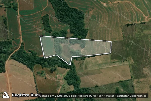 Imagem de satélite de FAZENDA RIO DO PEIXE - Parte 1 em Congonhinhas - PR