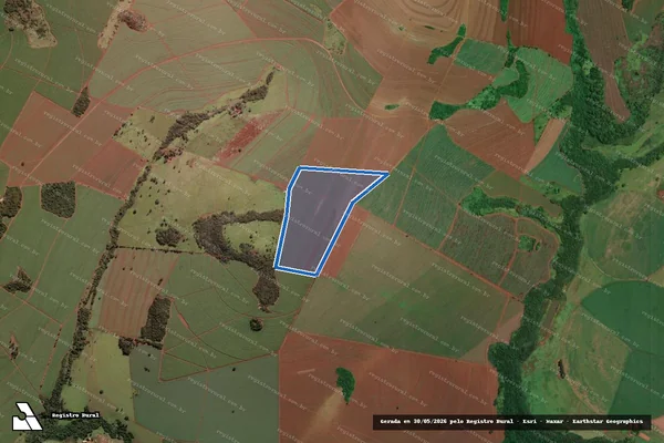 Imagem de satélite de FAZENDA PEROBAS - Parcela 04 em Água Comprida - MG
