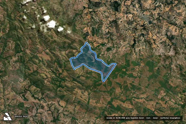 Imagem de satélite de FAZENDA VALE DA CASCATA - Parte 1 em Faina - GO