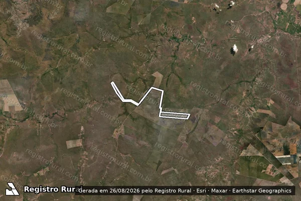 Imagem de satélite de FAZENDA LAVORO VI - Parte 1 em Marcos Parente - PI