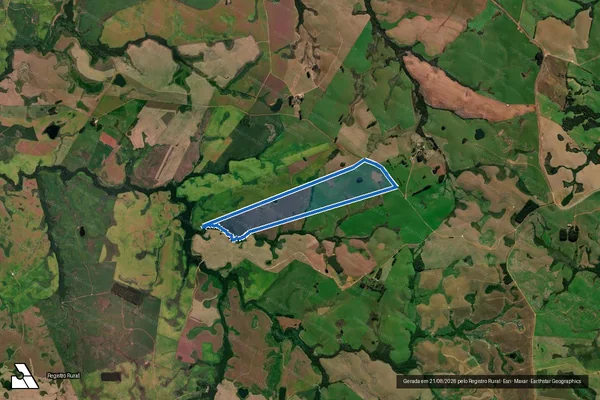 Imagem de satélite de Fazenda Santa Adelaide - GLEBA B em Tupanciretã - RS