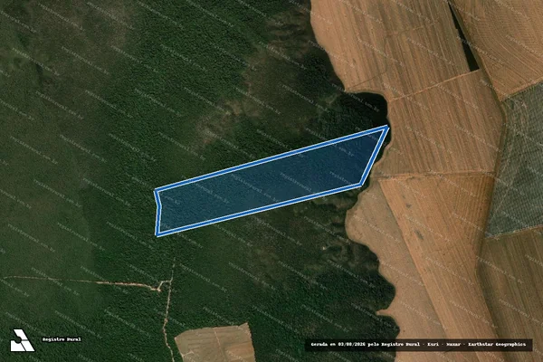 Imagem de satélite de Lote 106 do Projeto de Loteamento Mutum – Etapa A em Nova Mutum - MT