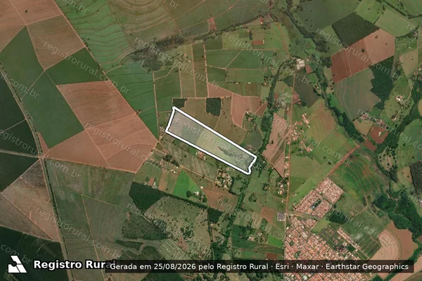 Imagem de satélite de Sítio ZÉGILIM - 001 em Cerqueira César - SP