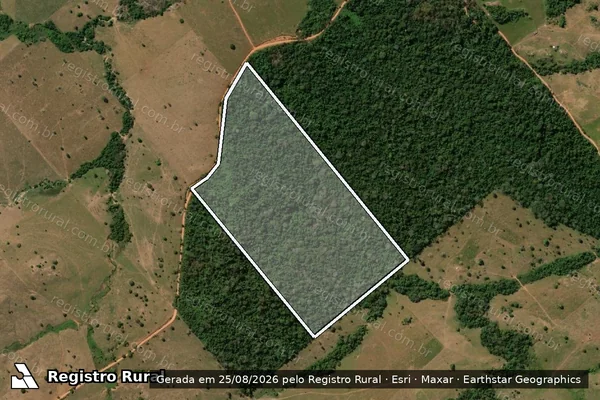 Imagem de satélite de Fazenda Espírito Santo I - Área "B" - PARTE 19 em Castanheira - MT