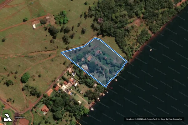 Imagem de satélite de FAZENDA SÃO FRANCISCO L. DEN. BEIRA RIO GLEBA A2 - - em Uberlândia - MG