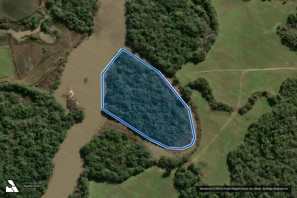 Imagem de satélite de GRANJA PAVÃO - Gleba B em São Gabriel - RS