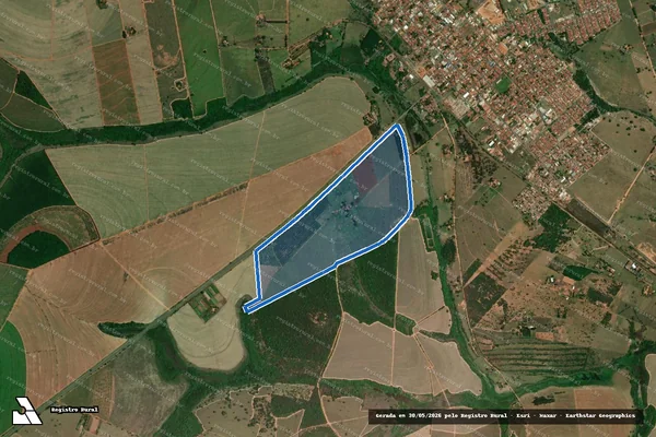Imagem de satélite de Estância Corbucci - ÙNICA em Avanhandava - SP