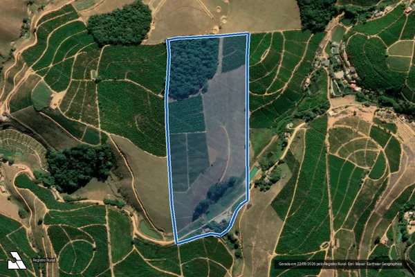 Imagem de satélite de Sítio Pugnal - Gleba 1 em Santa Teresa - ES