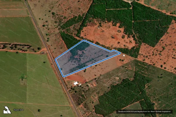Imagem de satélite de Fazenda Maracujá - Fazenda Maracujá ? Gleba ?B? - Área 03-2 em Campo Grande - MS
