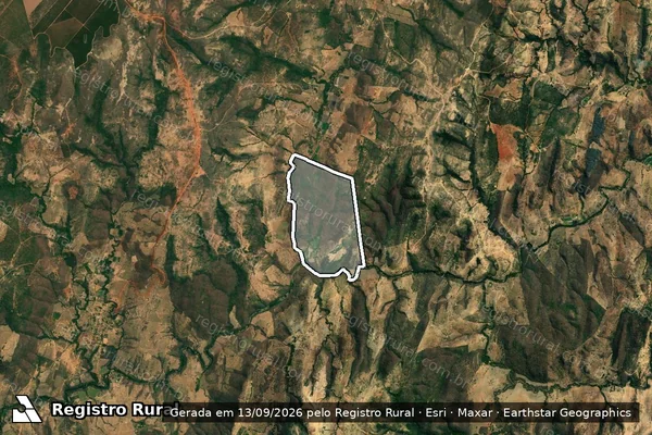 Imagem de satélite de Fazenda Santo Elias - Parte 1 em Montes Claros - MG