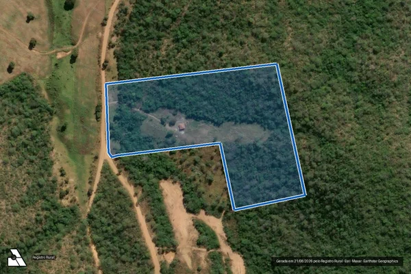 Imagem de satélite de FAZENDA JOSÉ E MARIA - Gleba 01 - ENERY DA SILVA MILHOMENS em Santa Cruz de Goiás - GO