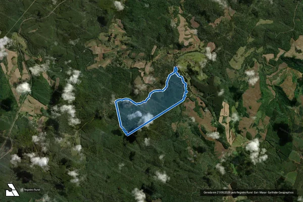 Imagem de satélite de Fazenda São Pedro 1 - GLEBA "B" em Vargem Bonita - SC