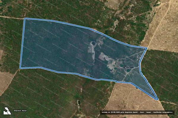 Imagem de satélite de Fazenda Tamburello - Gleba 2 em Águas Vermelhas - MG