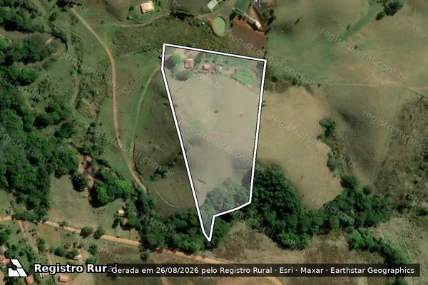 Imagem de satélite de Imóvel Cachoeirão e Paiol Velho - PARCELA 07 em Cunha - SP