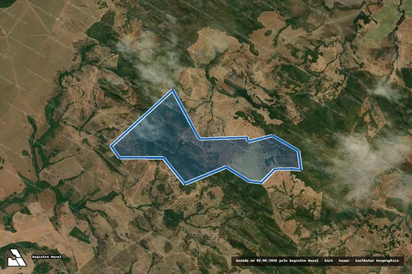 Imagem de satélite de FAZENDA MUTUM - Parte 1 em Montes Claros de Goiás - GO