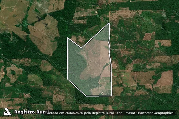 Imagem de satélite de Fazenda Ouro Preto I - Parte 1 em Novo Repartimento - PA