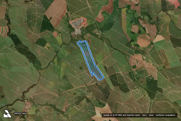 Imagem de satélite de Fazenda Capivara - Fazenda Capivara ? Gleba B em Paraguaçu Paulista - SP