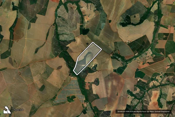 Imagem de satélite de Fazenda Bonito de Baixo e Bonito do Meio lugares ´´Capetinga e Faz. Do Neca`` - 02 em Coromandel - MG