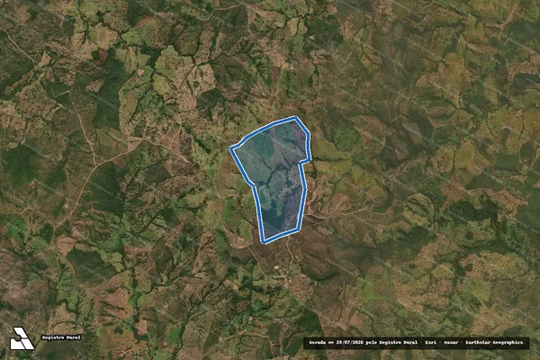 Imagem de satélite de FAZENDA SANTANA - 001 em Uruaçu - GO