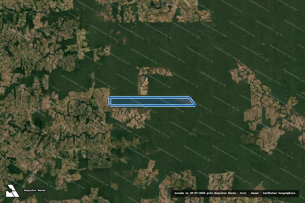 Imagem de satélite de Fazenda Guaraciaba - Parte 1 em Cotriguaçu - MT