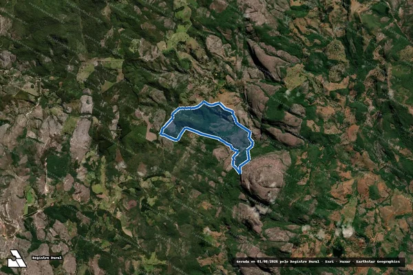 Imagem de satélite de Boa Vista - Parte 1 em Serro - MG