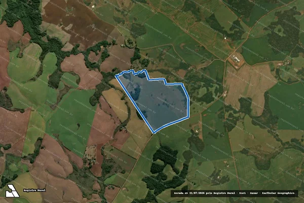 Imagem de satélite de Fazenda da Ramada - Parcela 1 em Muitos Capões - RS