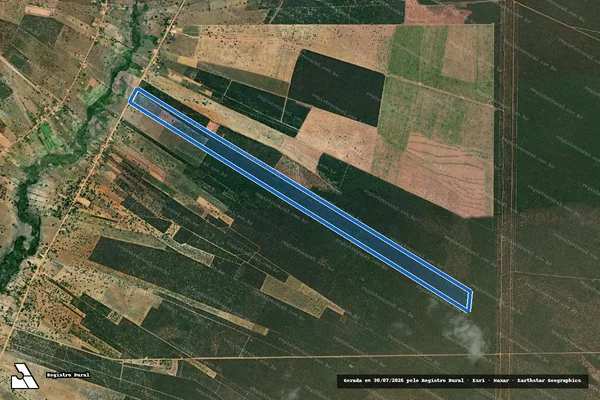 Imagem de satélite de FAZENDA SUCURUIU - PARCELA 01 em Ribeira do Amparo - BA