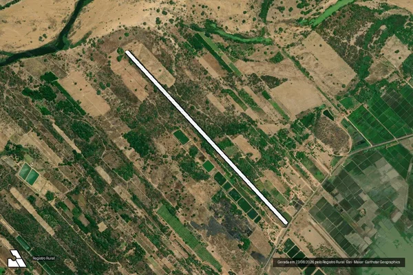 Imagem de satélite de SÍTIO TAPERA ? LOTE 2142 - Parte 1 em Tabuleiro do Norte - CE
