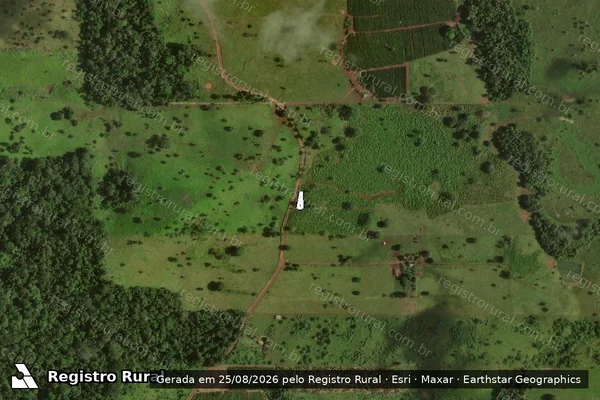 Imagem de satélite de LOTE 12, GLEBA 08, SETOR RIO BRANCO IV, SITIO 4 IRMÃOS - Parte 3 em São Miguel do Guaporé - RO