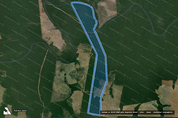 Imagem de satélite de FAZENDA RIO DO PEIXE - Gleba B em Tabaporã - MT