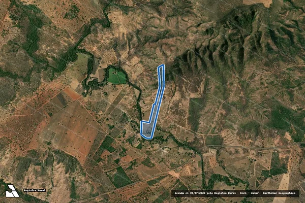 Imagem de satélite de FAZENDA DOS MILAGRES - 001 em Buritis - MG