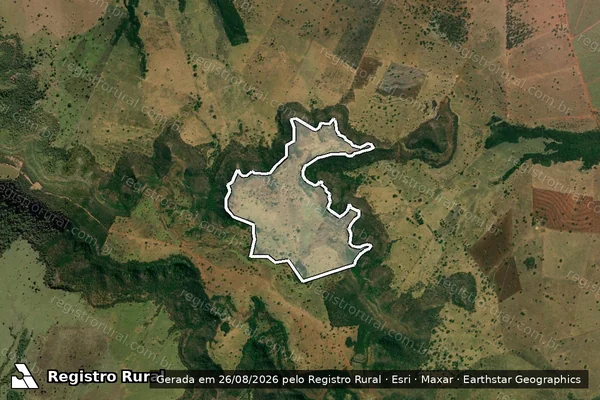 Imagem de satélite de FAZENDA AROEIRA - Parte 2 em Itarumã - GO