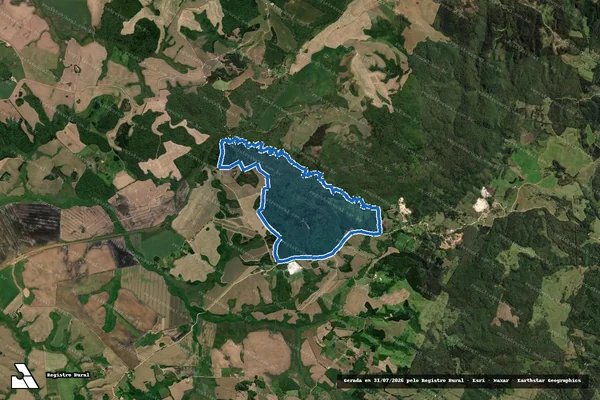 Imagem de satélite de Fazenda D. Gina III - Gleba 3 em Castro - PR
