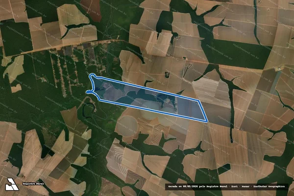 Imagem de satélite de FAZENDA DALMOLIN - ÁREA A - ÁREA A em Sorriso - MT
