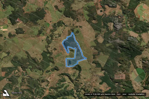 Imagem de satélite de FAZENDA DA BEBIDA - PARCELA 3 em Prudente de Morais - MG