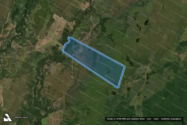 Imagem de satélite de FAZENDA SEIS IRMÃOS - PIABA em Barra do Garças - MT