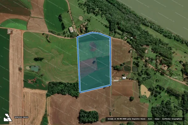 Imagem de satélite de LOTE RURAL Nº 37 DA 27ª SECÇÃO SANTA ROSA - LOTE RURAL Nº 37; 27ª S.S ROSA em Porto Mauá - RS