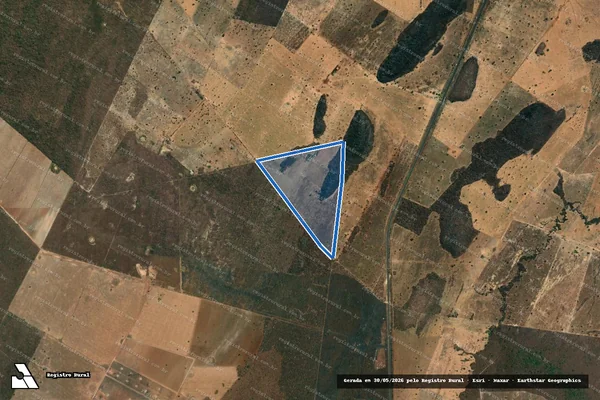Imagem de satélite de FAZENDA ASSA PEIXE DENOMINADO BREJO DO BELO - 001 em Iaciara - GO