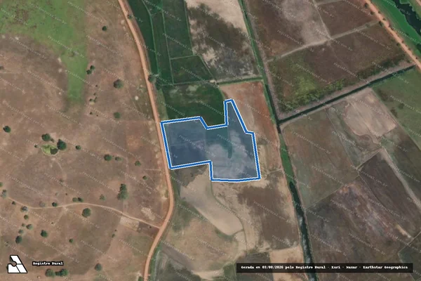 Imagem de satélite de Lote Codevasf 4 - Quadra 64 - Parte 1 em Igreja Nova - AL