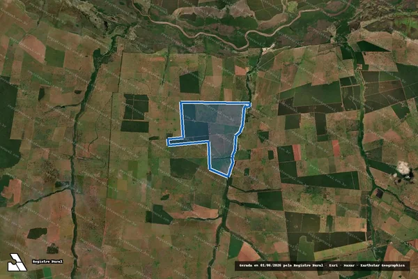 Imagem de satélite de FAZENDA SANTA LUZIA II - GLEBA A em Bataguassu - MS