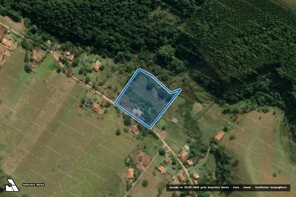 Imagem de satélite de Chácara das Tulipas - Gleba 11 - Parcela 1 em Taubaté - SP