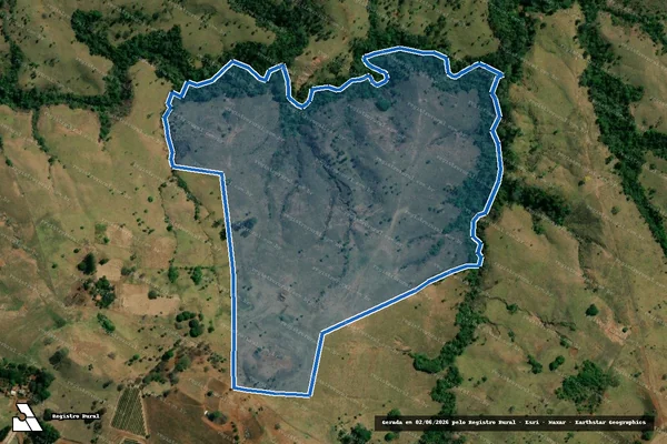 Imagem de satélite de Fazenda Santa Cecília e Sapecado - Parte 1 em Carmo do Paranaíba - MG