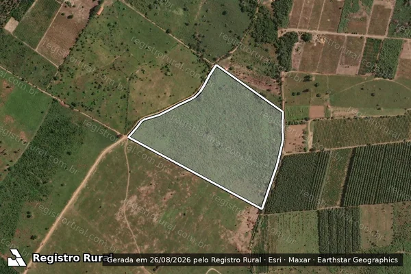 Imagem de satélite de Fazenda Paraiso - Parte 1 em Vitória da Conquista - BA