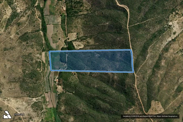 Imagem de satélite de FAZENDA MONTE ALEGRE  - Parte 1 em Rio Pardo de Minas - MG