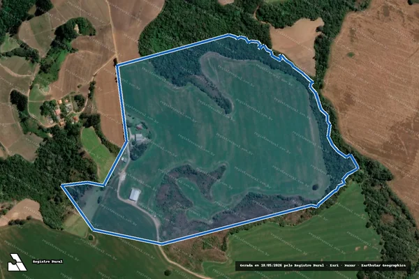 Imagem de satélite de FAZENDA CAMPO VERDE - FAZENDA CAMPO VERDE em Ipiranga - PR