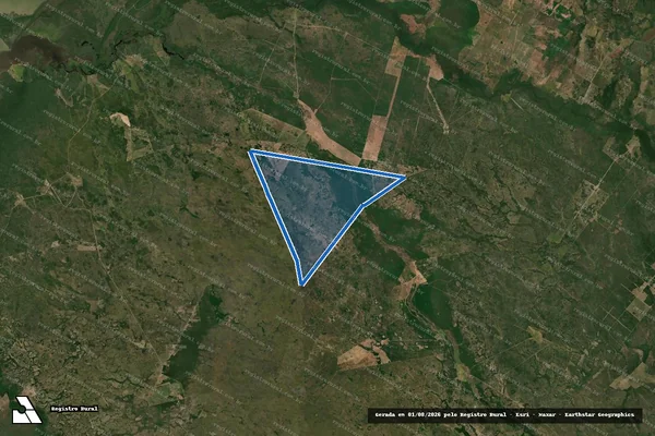 Imagem de satélite de Fazenda Ponta do Morro - Gleba B em Barão de Melgaço - MT
