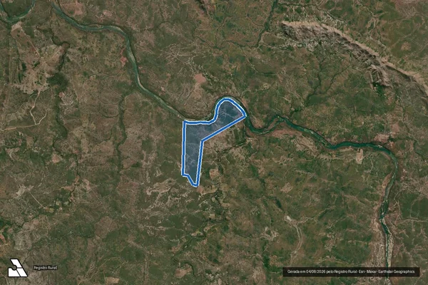 Imagem de satélite de FAZENDA BARRA DA PRATA I - Parcela 1 em Paranã - TO